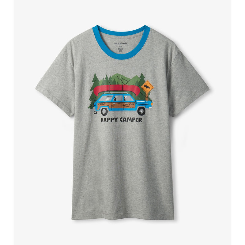 Little Blue House - Retro Camping Mens Tee
