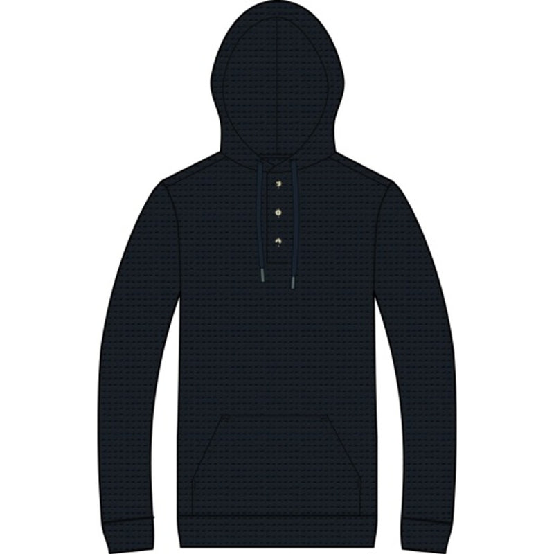 Onia - Mens Waffle Half Button Hoodie