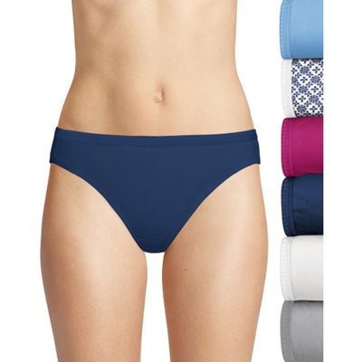 Hanes - Womens Ultimate Women's Breathable Cotton Bikini Underwear 6-Pack