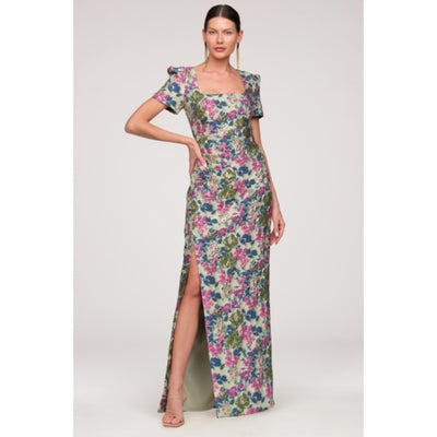 JS Collections - Womens Sandy Column Gown