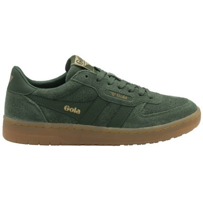 Gola - Womens Hawk Suede '86 Sneakers - Evergreen/Gum
