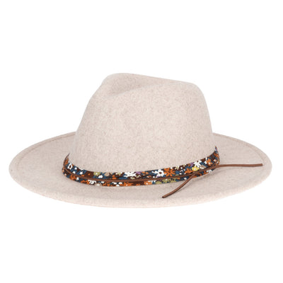 San Diego Hat Company - Faux Felt Fedora with Cotton Band