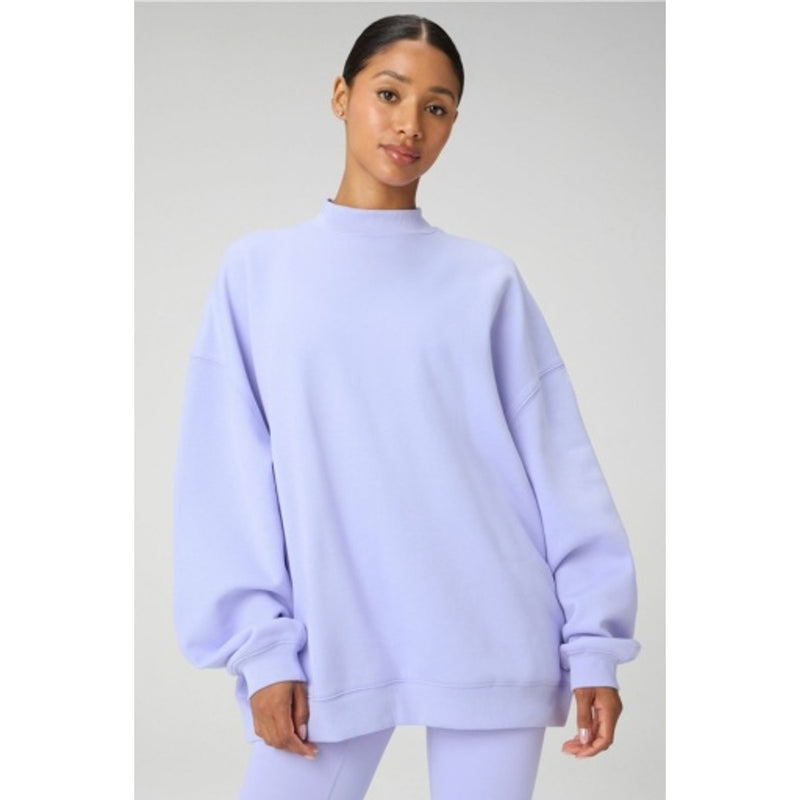 Fabletics - Womens Cozy Fleece Oversized Mock Neck Sweatshirt