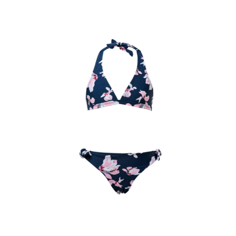 Snapper Rock - Girls Navy Orchid Classic Bikini