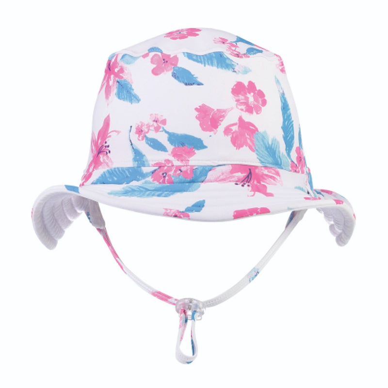 Snapper Rock - Kids Fuschia Lily Reversible Bucket Hat