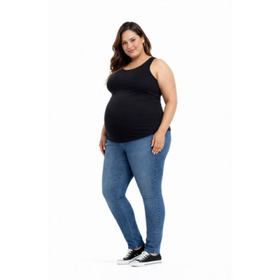 1822 Denim - Womens Maternity Plus 28" Butter Ankle Skinny with Bellyband