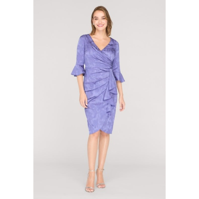 JS Collections - Womens Elowen Faux Wrap Cocktail