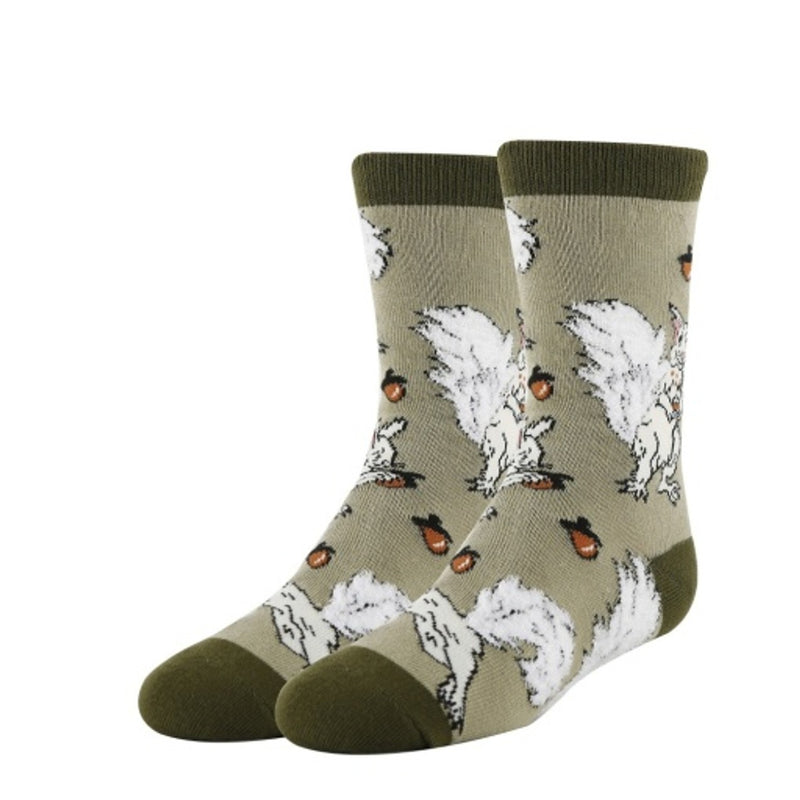 Oooh Yeah - Kids White Fox Squirrel Kid's Socks