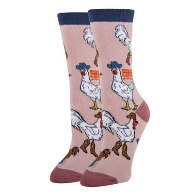 Oooh Yeah - Womens What the Cluck-Womens Crew Socks
