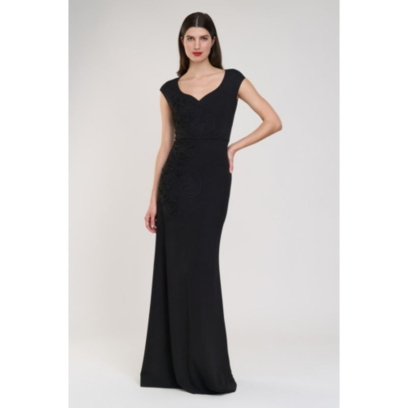 JS Collections - Womens Larisa Soutache Detail Gown