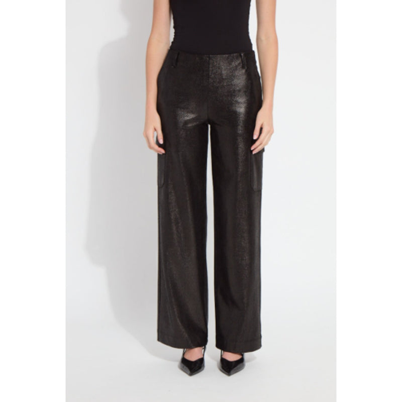 Lysse - Womens Amelia Patent Foil Vegan Suede Pant