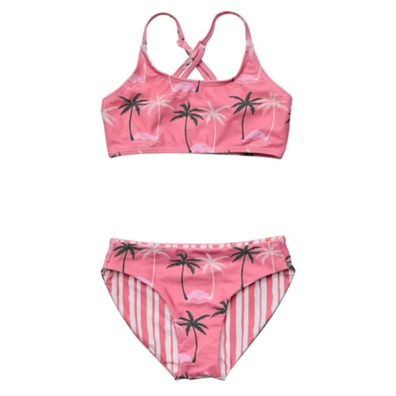 Snapper Rock - Girls Palm Paradise X Back Bikini