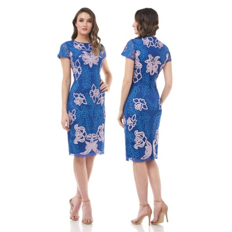 JS Collections - Womens Soutache Ss Cocktail Dress