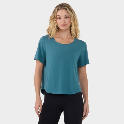 Thirty Three Threads - Unisex Scoop Neck Vent Tee Teal