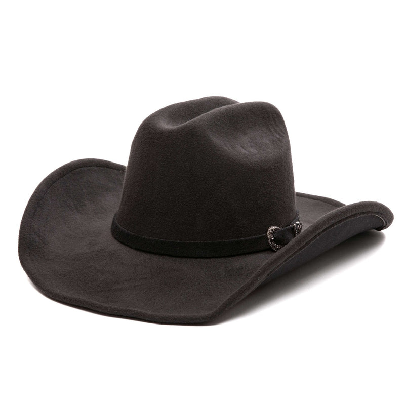 San Diego Hat Company - Badlands Mens Faux Felt Cattlemans Crease