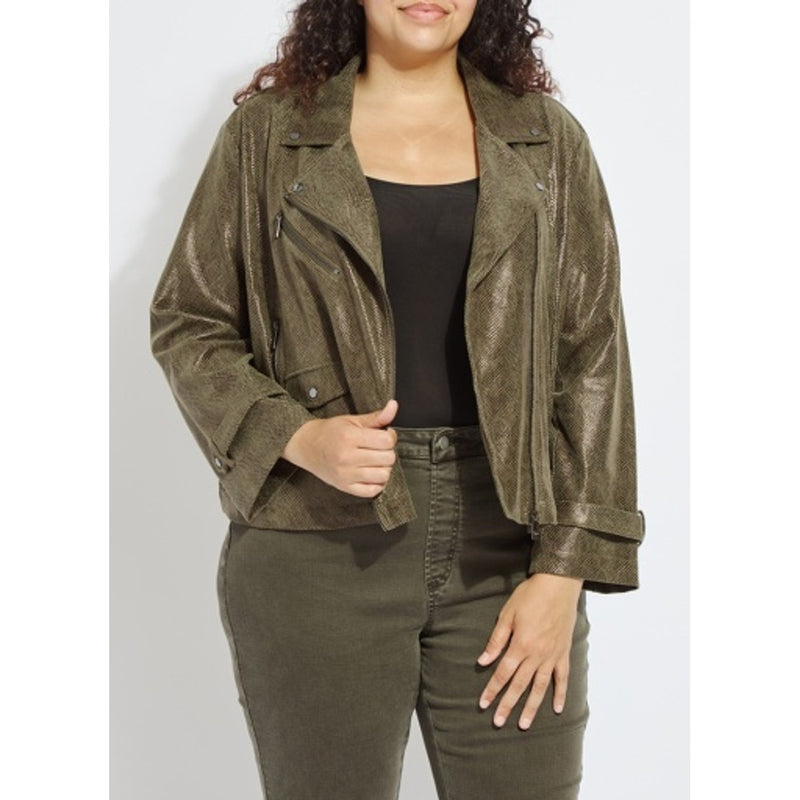Lysse - Womens Emory Vegan Suede Moto Jacket