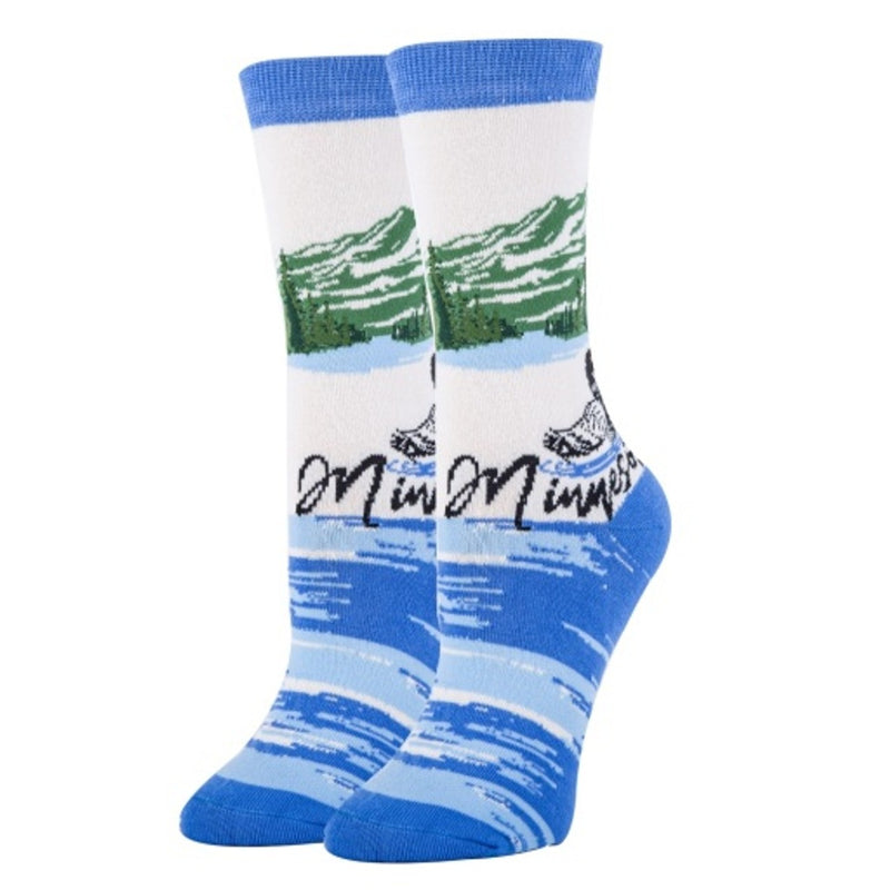 Oooh Yeah - Womens Crew Socks Minnesota View