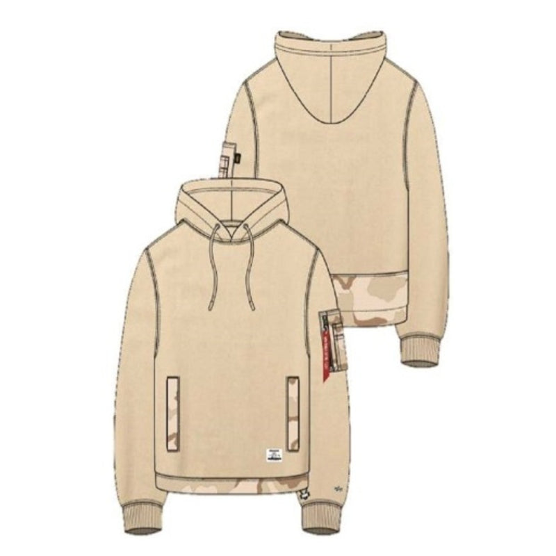 Alpha Industries - Mens Nylon Utility Hoodie