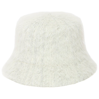 San Diego Hat Company - Stevie Womens Machine Knit Faux Fur Bucket Hat