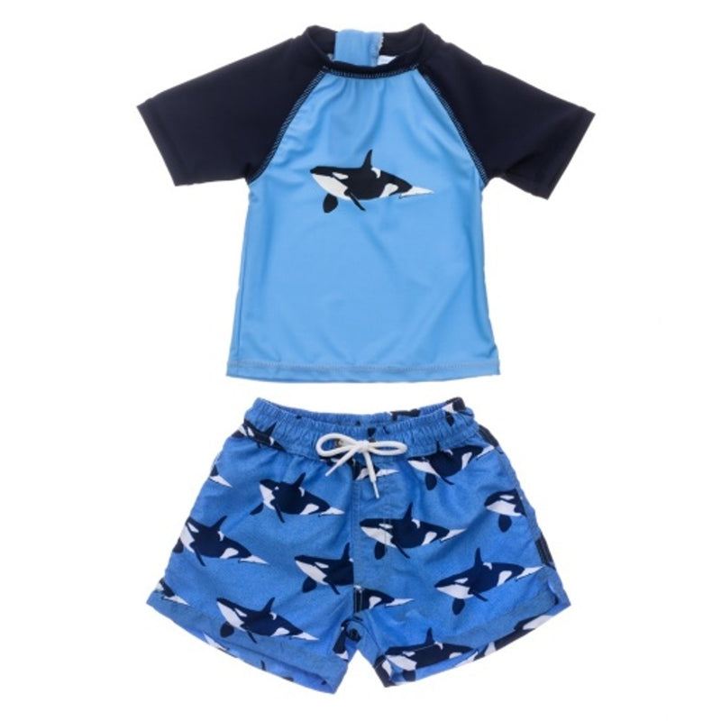 Snapper Rock - Baby Orca Ocean Baby Short Sleeve Set