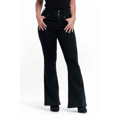 1822 Denim - Womens Petite 29" Shapewear Fit & Lift Flare Jean