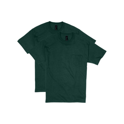 Hanes - Unisex Beefy-T Unisex Pocket T-Shirt Value 2-Pack