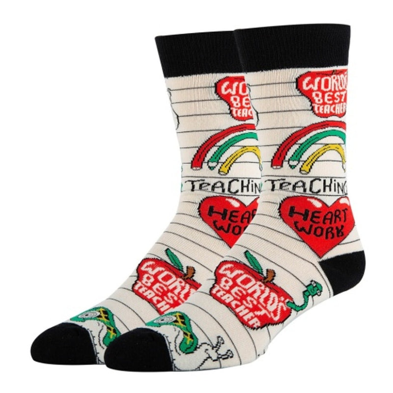 Oooh Yeah - Mens Crew Socks Heart Work