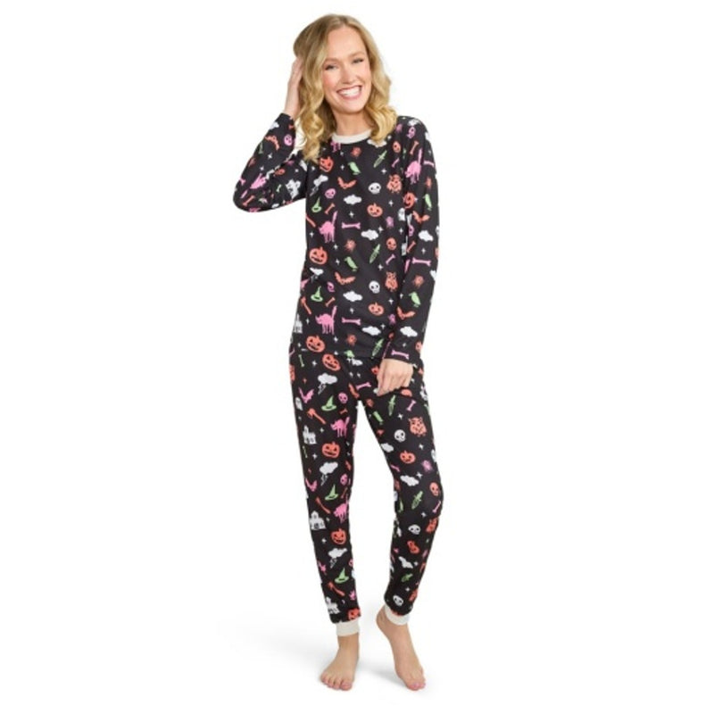 Tipsy Elves - Womens Black Magic Halloween Pajama Set