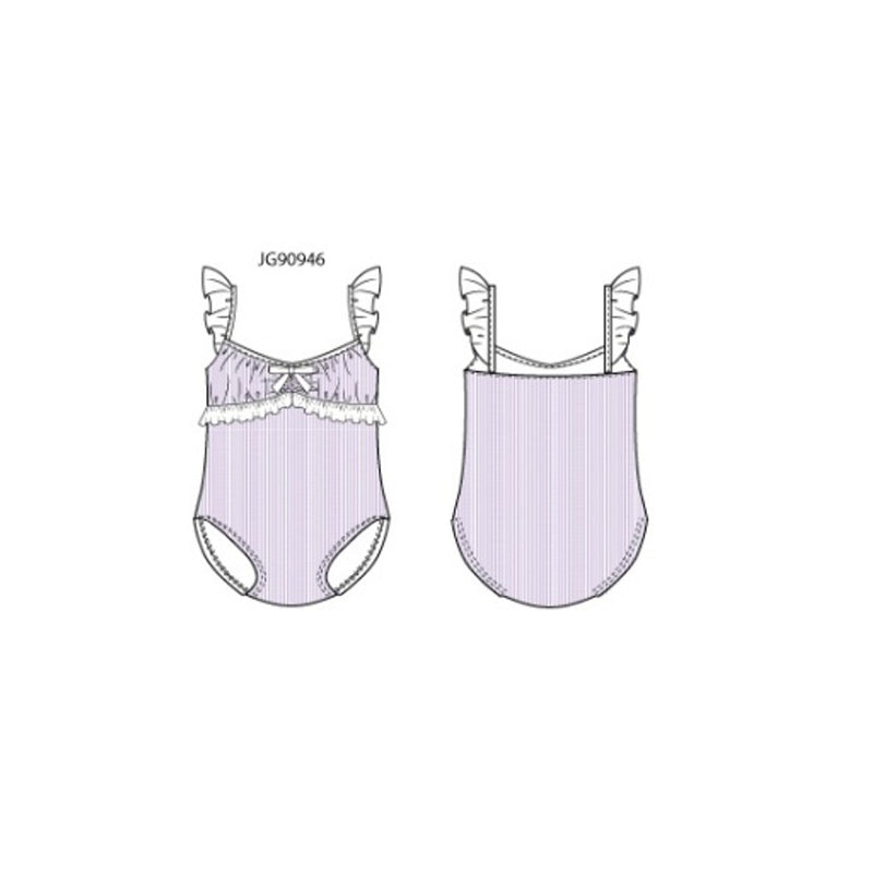 Janie and Jack - Girls K Prpl Seerskr 1pc Swim Spbk