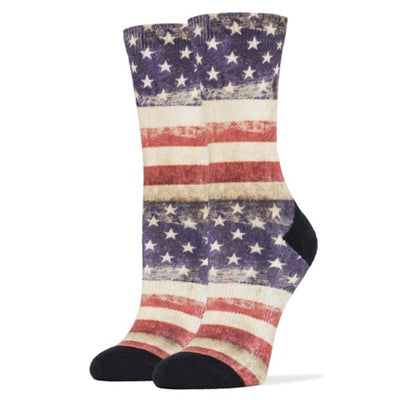 Oooh Yeah - Womens 360 Printed Crew Socks -Born on the 4th