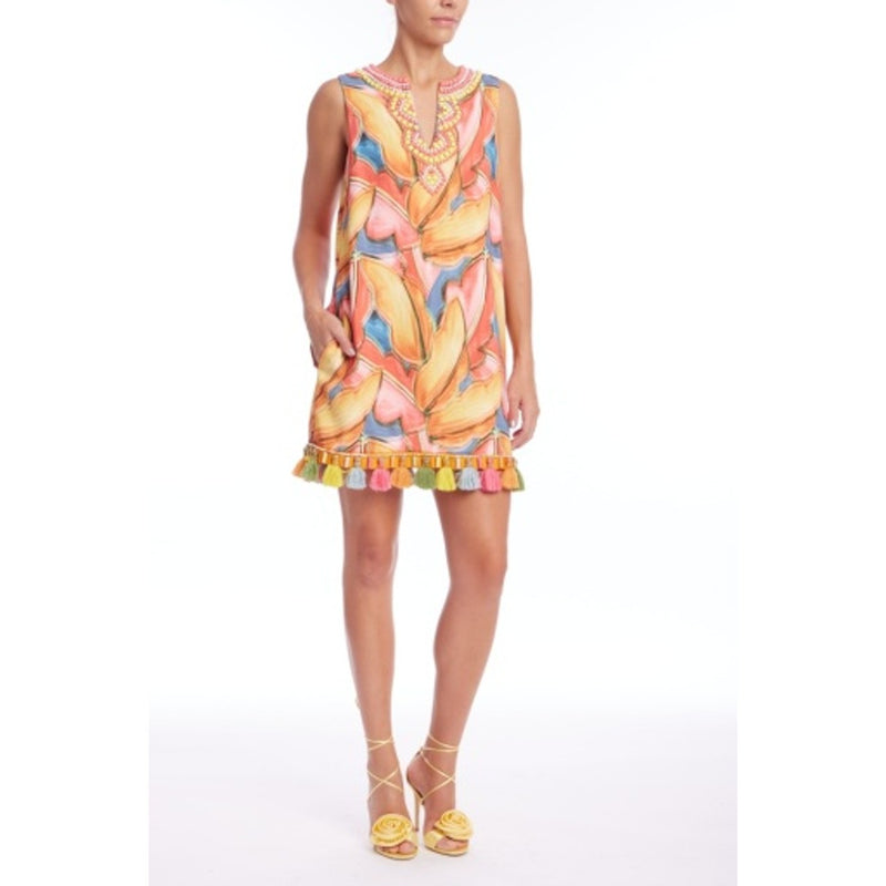 Badgley Mischka - Womens Sheath with Tassles