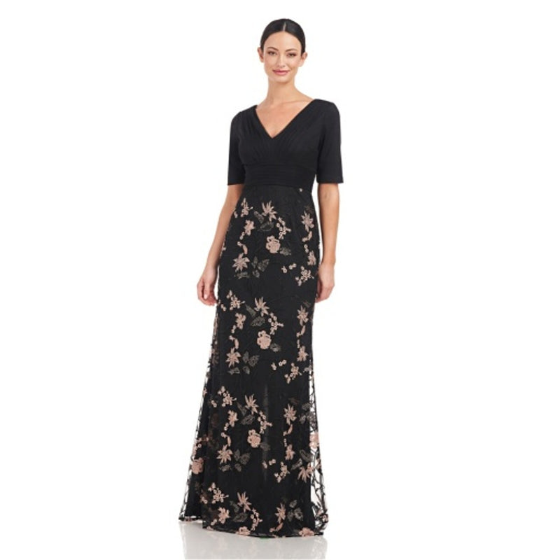 JS Collections - Womens Lennon Pleated Mermaid Gown