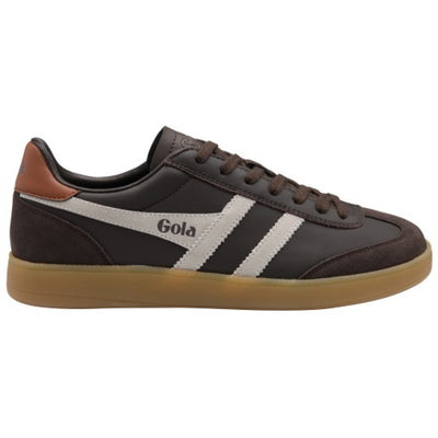Gola - Mens Viper Leather Sneakers - Mocha/Off White/Umber/Gum