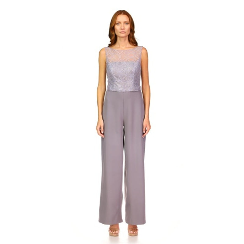 JS Collections - Womens Sleeveless Sequin Jumpsuit