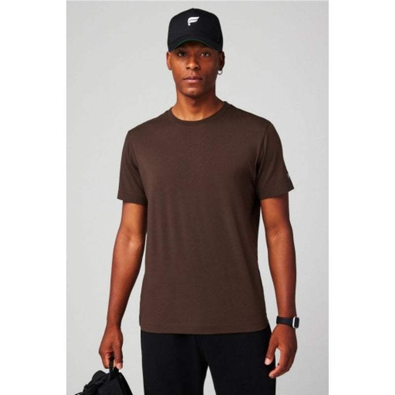 Fabletics - Mens the 24-7 Tee - Cacao