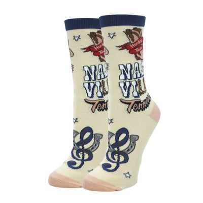 Oooh Yeah - Womens Crew Socks-It’S Nashville