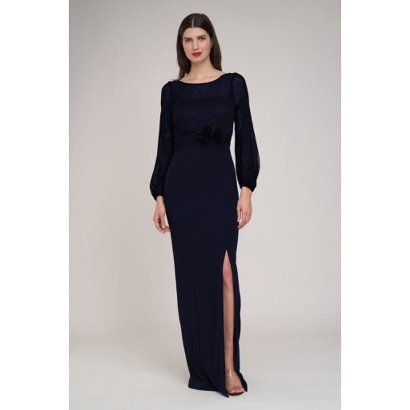 JS Collections - Womens Talulla Mix Media Column Gown