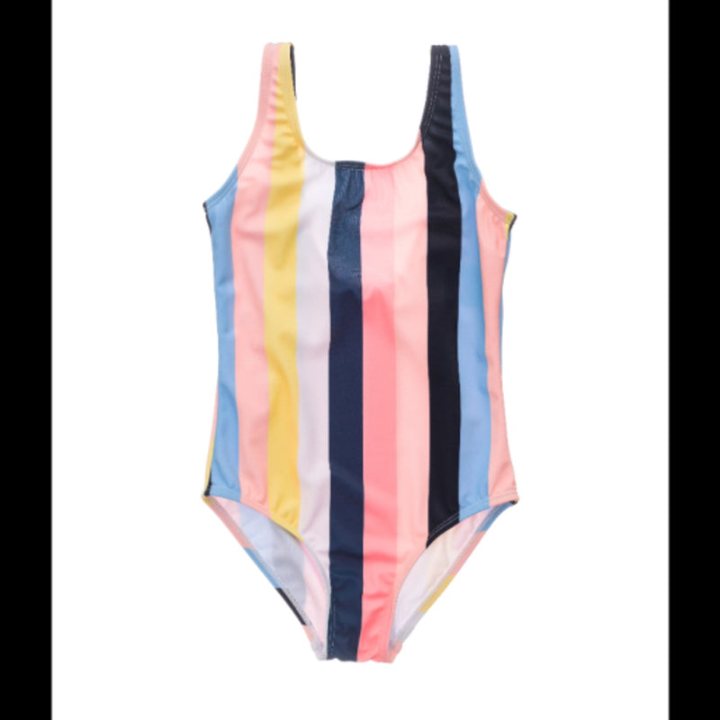 Snapper Rock - Girls Opti Stripe Scoop Swimsuit