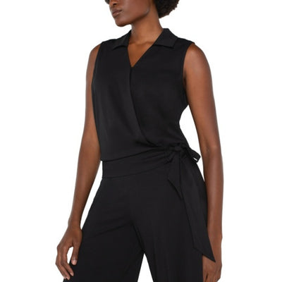 Liverpool Los Angeles - Womens Surplice Top with Self Tie