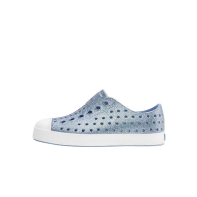Native Shoes - Unisex Jefferson Bio-Bling Kids - Skyway Bling/ Shell White