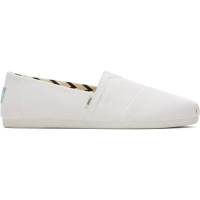 TOMS - Womens Alpargata Classic - White Recycled Cotton Canvas