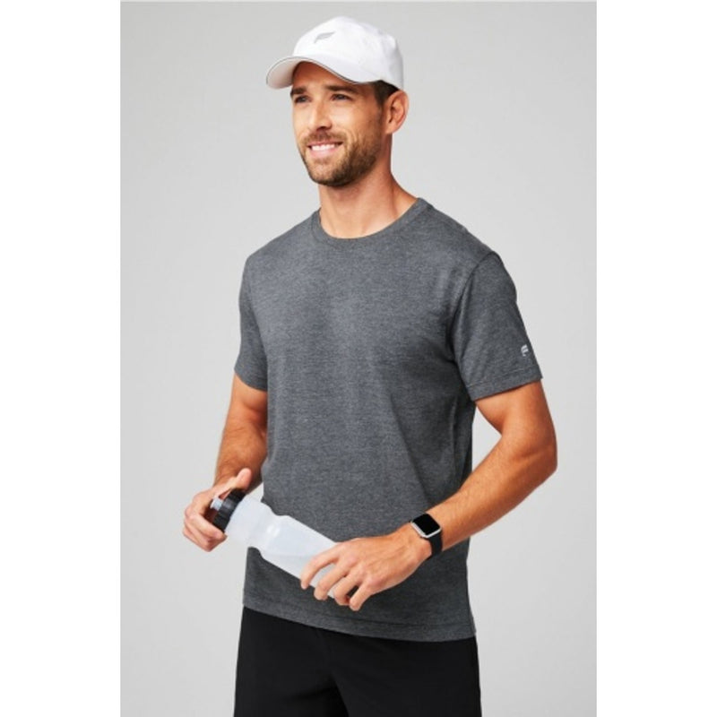 Fabletics - Mens the 24-7 Tee - Charcoal Heather
