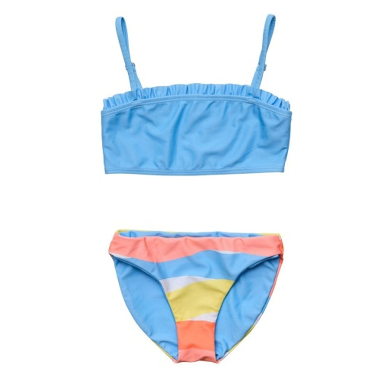 Snapper Rock - Girls Good Vibes Frilled Bandeau Bikini