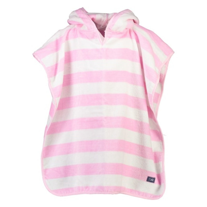 Snapper Rock - Girls Hooded Towel Pink Stripe