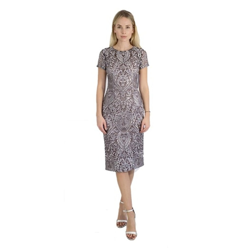 JS Collections - Womens Ss Soutache Embroidered Drs