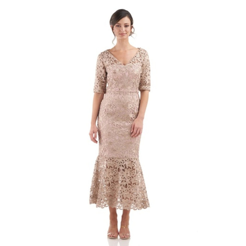 JS Collections - Womens Mary Flounce Skirt Midi Dress