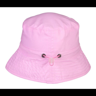 Snapper Rock - Kids Uv50 Bucket Hat Solid Pink