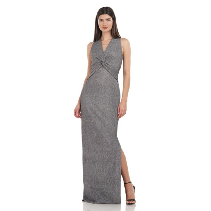JS Collections - Womens Isabelle Halter Column Gown