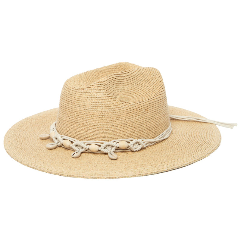 San Diego Hat Company - Shell Womens Raffia Braid Cattlemans Crease Sun