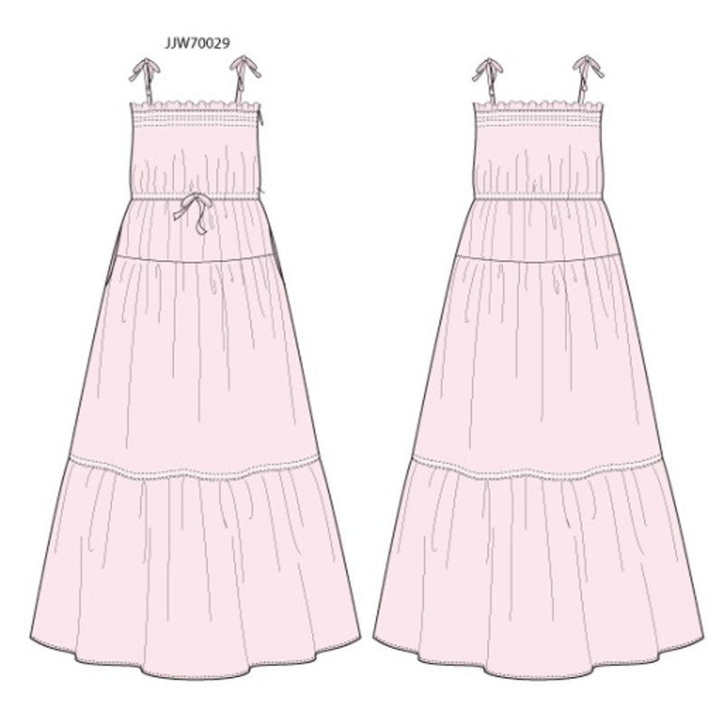 Janie and Jack - Girls with X Pnk Emb Adult Dress Pink